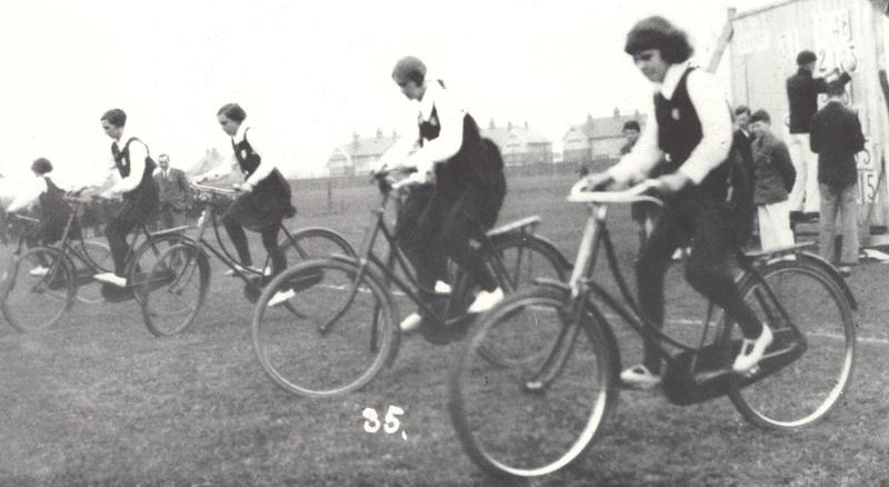 Bike race at school