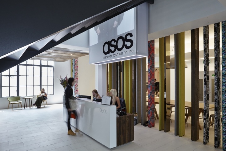 Asos global headquarter reception area