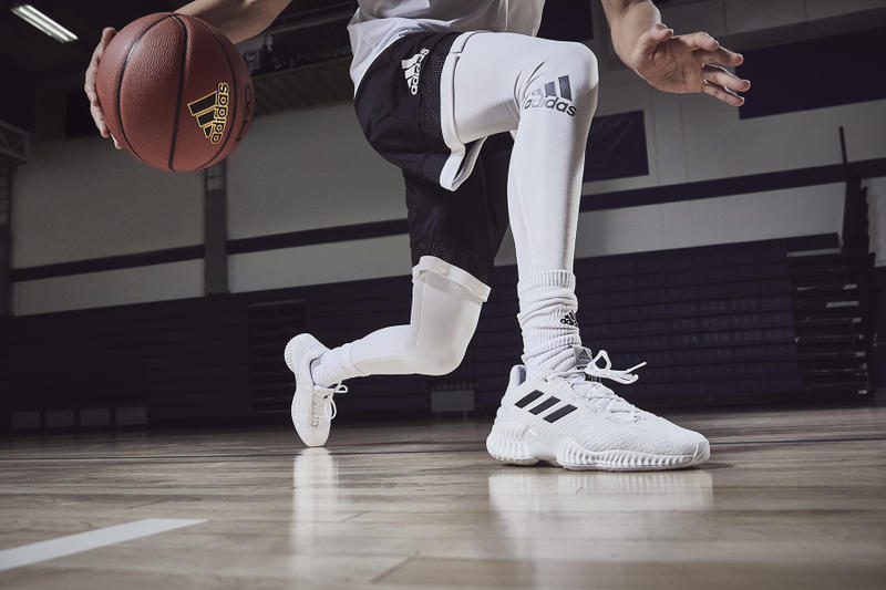 Basketball player in Adidas branding 