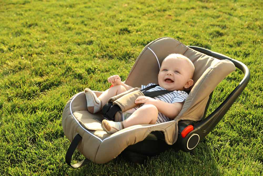 Baby in chair