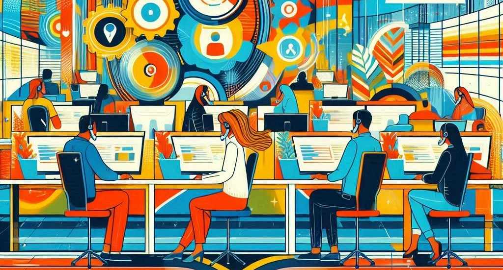 Contact centre illustration