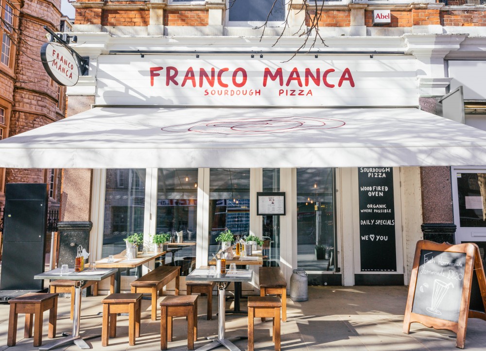 Franco Manca pizza restaurant exterior