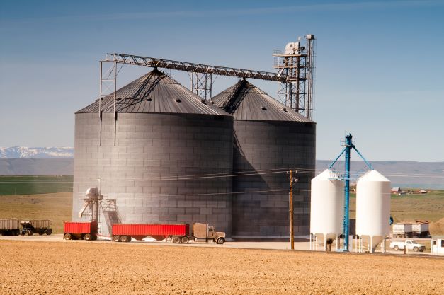 ADM grain silos