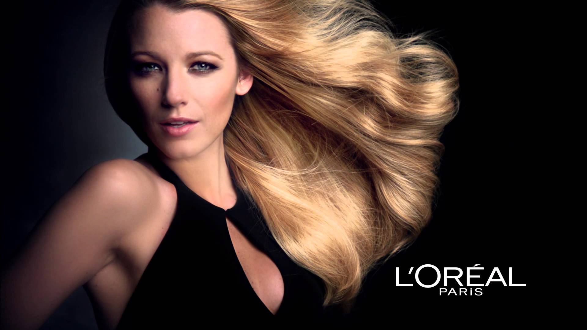 L'Oreal advertising banner image with Blake Lively
