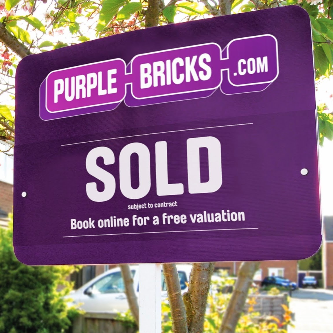 Purplebricks Sold sign