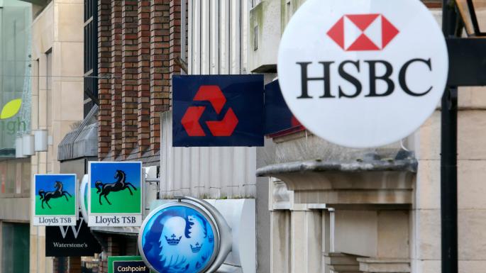 UK high street banks HSBC, Lloyds, Barclays, Nationwide